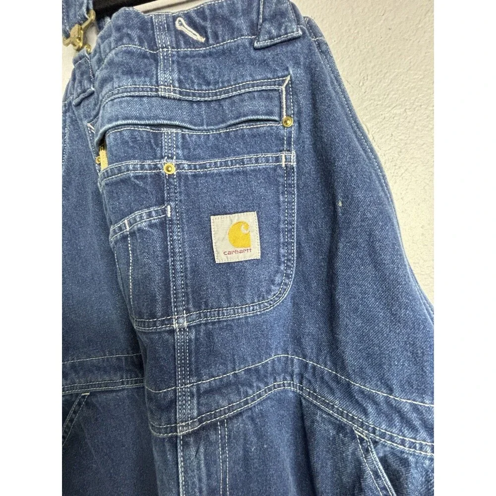 Carhartt Loose-Fit Denim Bib Overalls Men’s  38x28